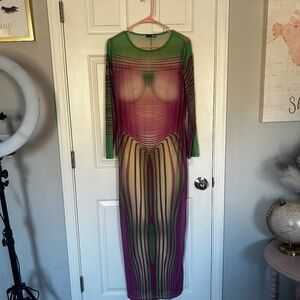 Sheer maxi dress